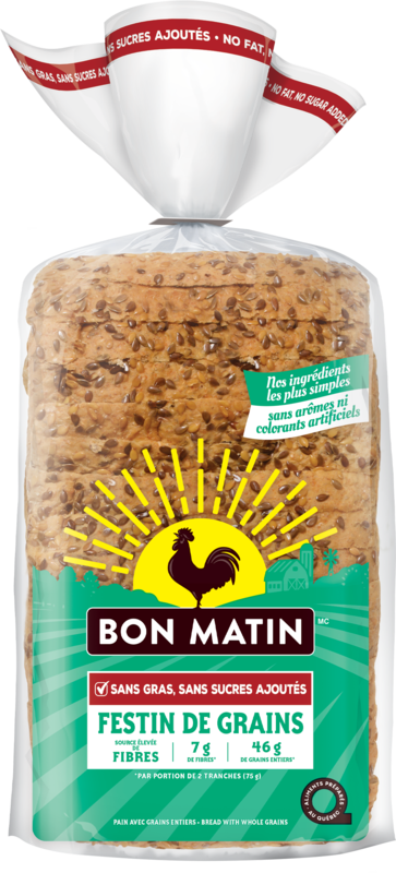 Bon Matin™ No Fat, No Sugar Added Seed Lovers Bread