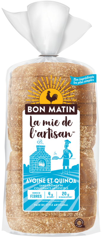 Bon Matin™ La mie de l’artisan™ Oat and Quinoa Bread