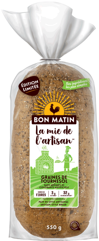 Bon Matin™ La mie de l'artisan™ Sunflower Seeds Bread