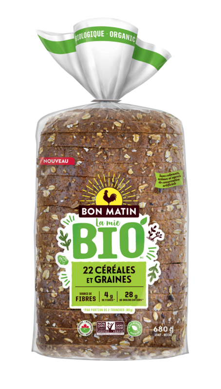 Bon Matin ™ La mie BIO 22 Grains & Seeds Bread