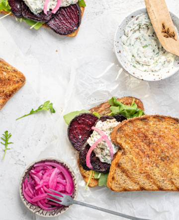 Roasted Beet and Goat Cheese Sandwich