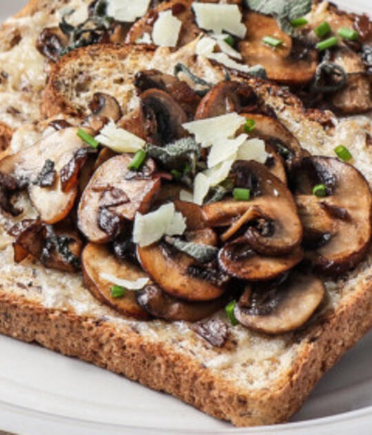 Mushroom and Sage Crostini