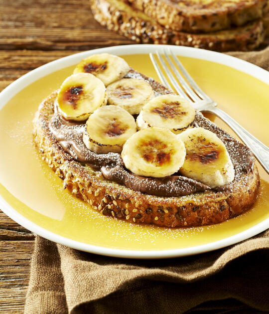 Chocolate-Banana French Toast