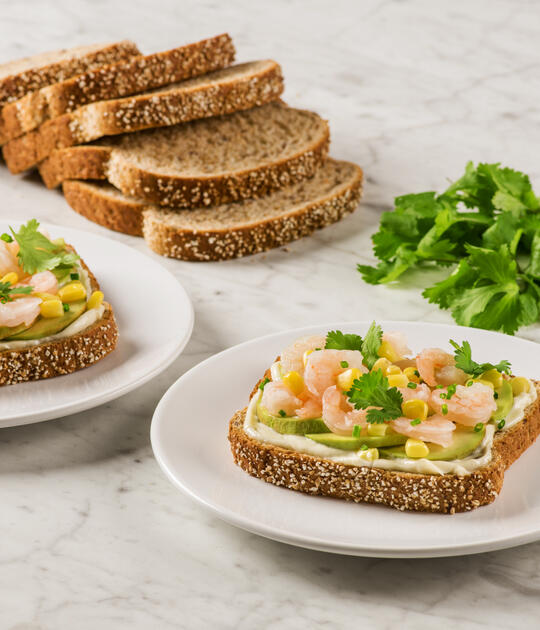 Shrimp, Avocado and Cilantro Sandwiches