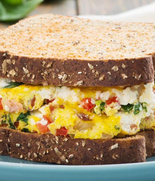 Southwest Omelette Sandwich