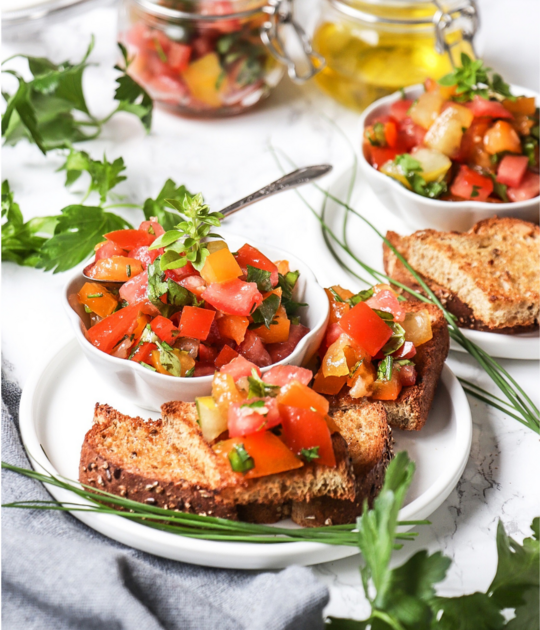 Tomato and Basil Bruschetta