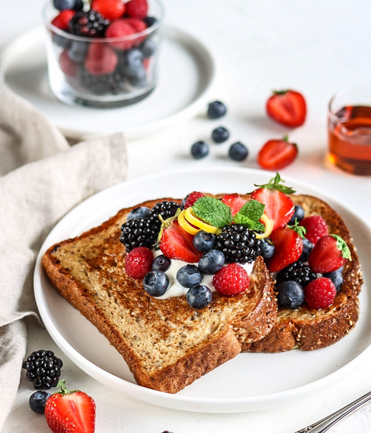 French Toast with Lemon and Berries