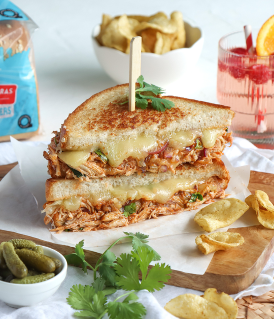 Barbecue Chicken Grilled Cheese Recipe