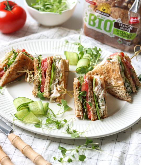 Club Sandwich with Crab Recipe
