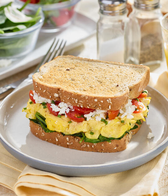 High Protein Breakfast Egg Sandwich Recipe