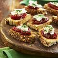 Crostinis with Tomato and Maple Spread