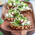 Goat Cheese and Zucchini Squares