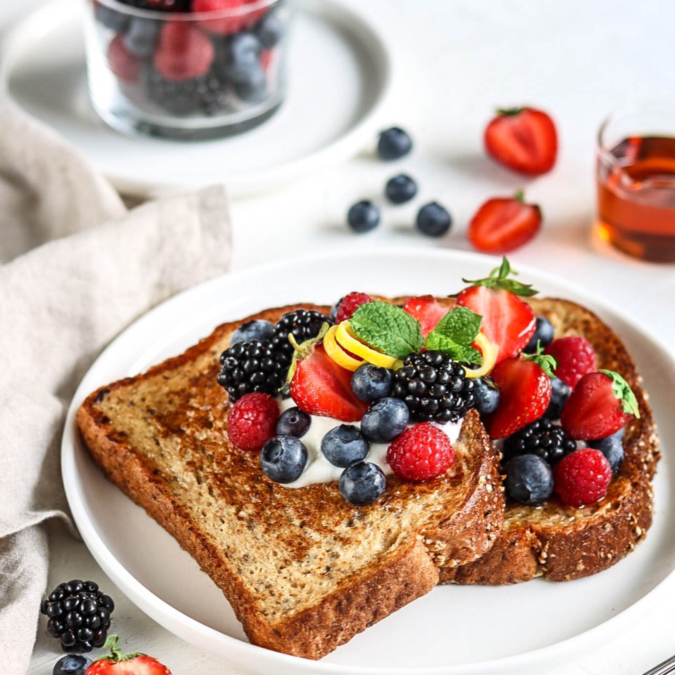 French Toast with Lemon and Berries